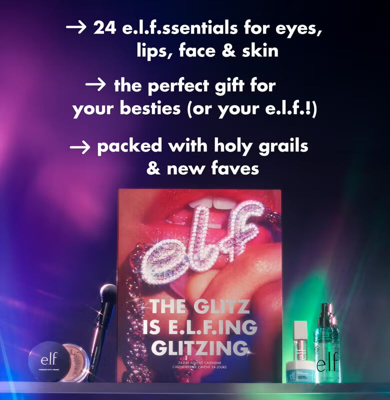 *PRE ORDER* ELF The Glitz Is e.l.f.ing Glitzing 24-Day Advent Calendar