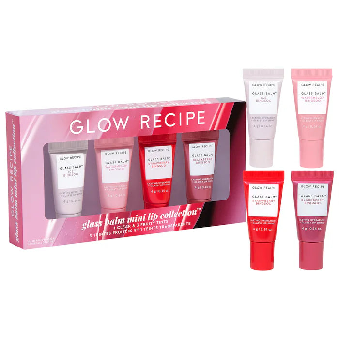 Glow Recipe Mini Glass Balm Lip Collection Gift Set