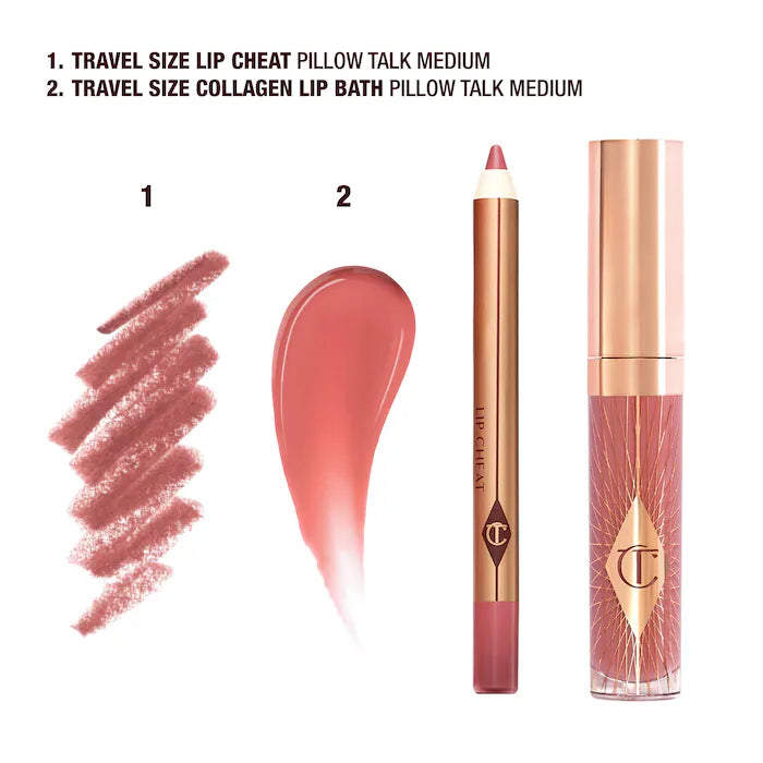 Charlotte Tilbury Mini Pillow a Talk Glossy Lip Dúos