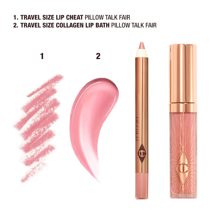 Charlotte Tilbury Mini Pillow a Talk Glossy Lip Dúos