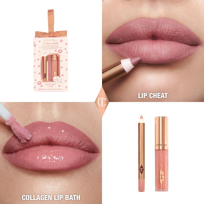 Charlotte Tilbury Mini Pillow a Talk Glossy Lip Dúos