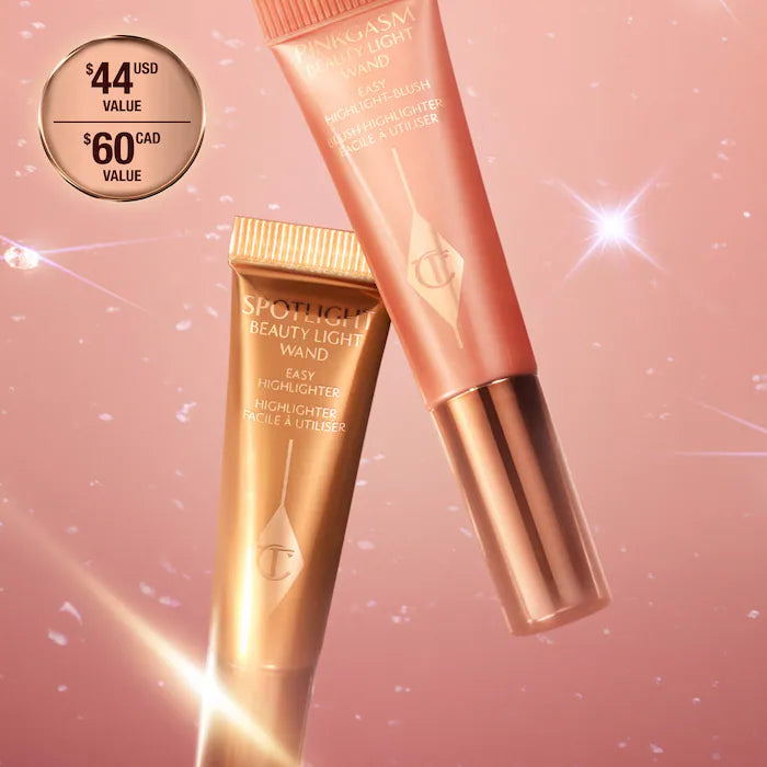 Charlotte Tilbury Mini Hollywood Superstar Beauty Highlighter Wand Dúo Gift Set