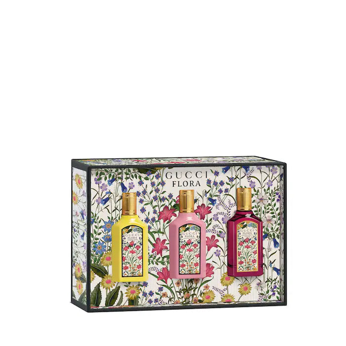 Gucci Mini Flora Gorgeous Collection Perfume Sampler Gift Set