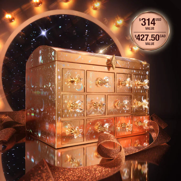 Charlotte Tilbury Charlotte’s Beauty Treasure Chest Makeup and Skin Care Advent Calendar
