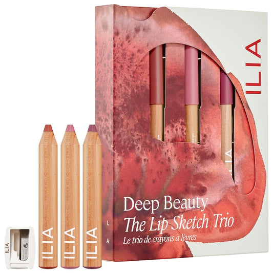 *PREORDER* ILIA
Mini Lip Sketch Trio - Long-Wear Lipstick + Lipliner